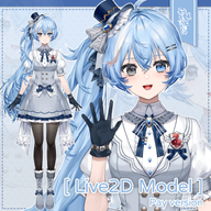 artist:dgstudio artist:kyokistudio female has:dress has:frills has:gloves has:hat live2d long_hair medium_chest price:12.9usd vtuber_model with_overlays // 780x780 // 906KB