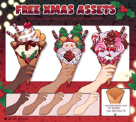 artist:neillayane asset_collection christmas food has:chocolate has:cone has:cookie has:sprinkles ice_cream png tos:commercial_use_prohibited tos:credit_optional tos:modification_prohibited tos:redistribution_prohibited with_arms // 780x699 // 548KB