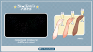 animated artist:tawaki asset champagne drink firework new_years overlay particle_effect png webm with_arms // 780x439 // 148KB