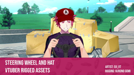 artist:kuronogomi artist:oji_vt asset customizable hat live2d steering_wheel tos:redistribution_prohibited with_arms // 780x439 // 417KB