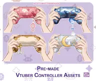 artist:allenerie asset game_controller joystick pattern:dog pattern:moon pattern:sakura pattern:star pattern:water png tos:credit_optional tos:modification_allowed with_arms // 780x658 // 144KB