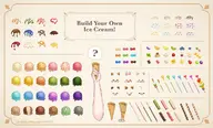 artist:littleredbeanart asset customizable has:animal_ears has:candy has:chocolate has:face has:fruit has:sprinkles ice_cream ice_cream_cone png pocky wafer_straw with_arms // 1024x619 // 157KB