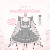 adjustable_chest artist:littlemewn asset bow cleavage customizable customizable_body customizable_skin dress female frills live2d tos:redistribution_prohibited tos:resale_prohibited with_body // 780x780 // 353KB