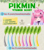 artist:moshiedraws asset customizable hair_accessory live2d pikmin plant price:free sprout_(pikmin) // 780x875 // 147KB