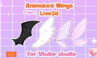 angel_wings artist:mado_hime asset bat_wings butterfly_wings demon_wings live2d price:5usd tos:credit_required wings // 780x468 // 180KB