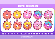 artist:mado_hime donut has:cat_ears pattern:cat png price:5usd sub_badge tos:credit_required // 780x557 // 283KB