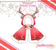 artist:lorianatshop asset capelet christmas clothes has:animal_ears has:bell has:bow has:fur_trim has:hood has:mistletoe has:reindeer_antler png price:free tos:credit_required tos:modification_allowed // 780x696 // 381KB