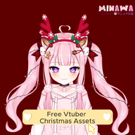 animal_ears artist:minawa_nanami asset bow christmas hairpin headband live2d price:free reindeer_antlers twintails // 780x778 // 327KB