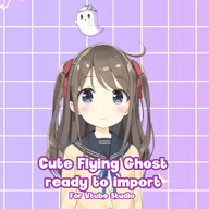 artist:mado_hime asset ghost has:ghost_hat has:hat live2d mascot price:5usd // 780x780 // 276KB