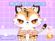 animal artist:mado_hime cat live2d mascot price:8usd tiger vtuber_model // 780x585 // 222KB