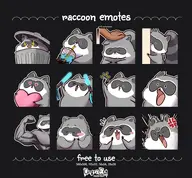 artist:angriegg emote png price:free raccoon // 780x722 // 142KB