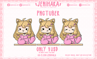 ahoge animal_ears artist:jenihara cat_ears female png pngtuber_model price:1usd sweater // 780x488 // 233KB