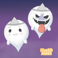 artist:tawaki asset ghost ghost_hat halloween live2d mascot price:free // 780x780 // 468KB