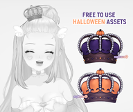 artist:napdraws asset clothes crown halloween has:bat_wings has:pumpkin has:skull hat png price:free tos:recolor_allowed // 780x659 // 278KB