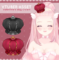 artist:napdraws asset crown has:flower has:heart hat png price:membership tos:recolor_allowed valentines_day // 780x797 // 463KB