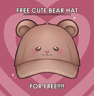 artist:napdraws asset baseball_hat bear_ears clothes has:face hat pattern:bear png price:free tos:modification_prohibited // 780x797 // 209KB