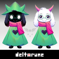 artist:daimonkisora deltarune furry has:cape has:horns has:scarf live2d pattern:heart price:free psd ralsei_(deltarune) vtuber_model // 1005x1005 // 525KB