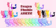 animal artist:rykerclouds asset dragon mascot plushie png price:free // 780x390 // 275KB