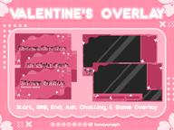 artist:hanamiesatou heart overlay overlay:brb overlay:chatting overlay:ending overlay:gaming overlay:starting png price:free sparkle tos:credit_required valentines_day // 780x585 // 192KB