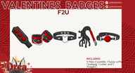 artist:dreatonin ball_gag bdsm collar emote flogger fuzzy_cuff gag handcuff paddle png price:free sub_badge tos:credit_required tos:modification_prohibited valentines_day // 780x422 // 148KB