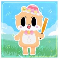 3d 3d_vtuber_model animal artist:dariruupom91049 chiitan fbx has:baseball_bat has:bow has:hat mascot obj price:free tos:modification_allowed tos:resale_prohibited vrm // 780x780 // 293KB